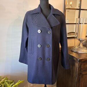 Weather Tamer 100% wool women’s pea coat medium